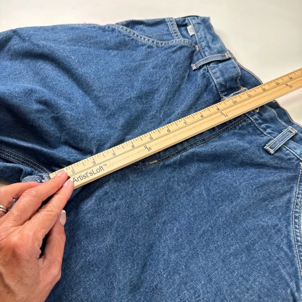 Carhartt FRB13 DNM Flame Resistant Carpenter Jeans 34x30 Original Fit Workwear